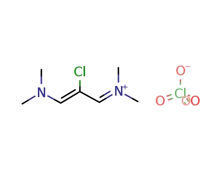 N-[(2Z)-2-chloro-3-(dimethylamino)prop-2-en-1-ylidene]-N-methylmethanaminium perchlorate