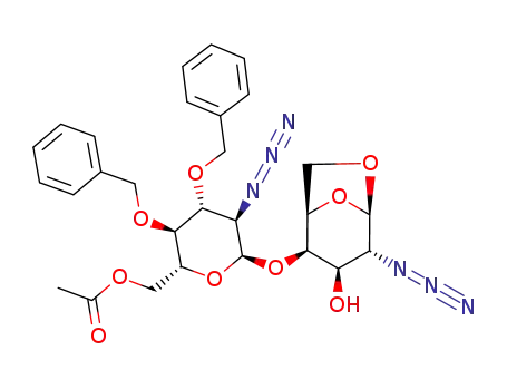 4-O-(6-O-Acetyl-2-azido-3,4-di-O-benzyl-2-desoxy-α-D-glucopyranosyl)-1,6-anhydro-2-azido-2-desoxy-β-D-galactopyranose