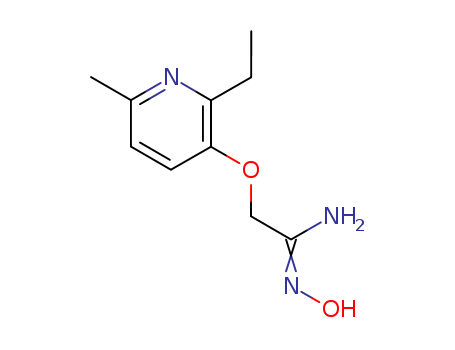 132401-88-8,Ethanimidamide, 2-((2-ethyl-6-methyl-3-pyridinyl)oxy)-N-hydroxy-,