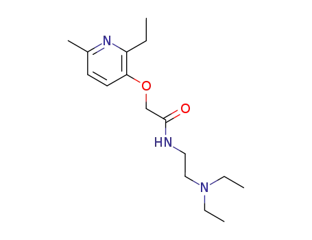 2-diethylaminoethylamide 2-ethyl-6-methylpyride-3-iloxyacetate