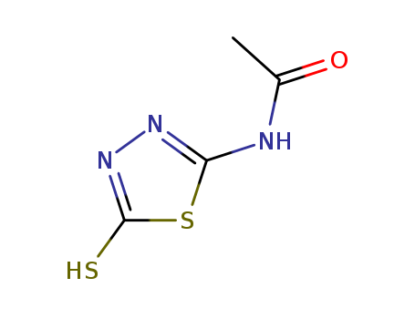 2-Acetylamino-5-mercapto-1,3,4-thiadiazole
