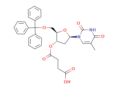 4-[(2R,3S,5R)-5-(thymin-1-yl)-2-(trityloxymethyl)tetrahydrofuran-3-yloxy]-4-oxobutanoic acid