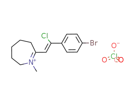 7-[(Z)-2-(4-Bromo-phenyl)-2-chloro-vinyl]-1-methyl-3,4,5,6-tetrahydro-2H-azepinium; perchlorate