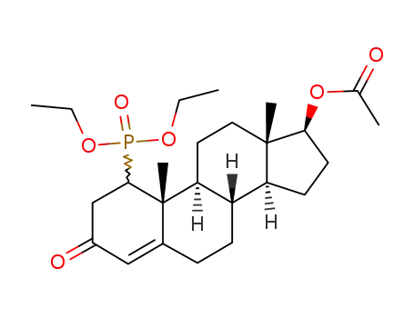 1-Diaethoxyphosphinyl-testosteron-acetat