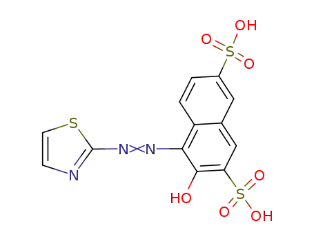 3-hydroxy-4-thiazol-2-ylazo-naphthalene-2,7-disulfonic acid