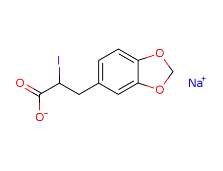 Sodium; 3-benzo[1,3]dioxol-5-yl-2-iodo-propionate