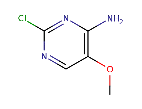Molecular Structure of 99979-77-8 (2-Chloro-5-methoxy-pyrimidin-4-ylamine)