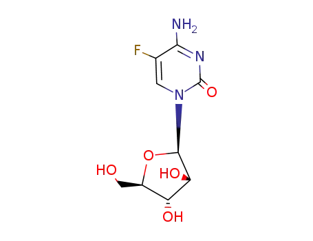 Molecular Structure of 4298-10-6 (5-FLUOROCYTOSINE ARABINOSIDE)