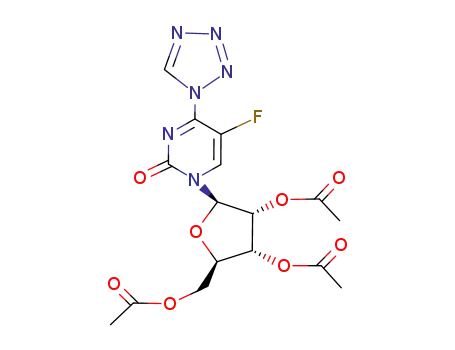 5-Fluor-4-tetrazolo-1-(2,3,5-tri-O-acetyl-β-D-ribofuranosyl)-1(2H)-pyrimidinon