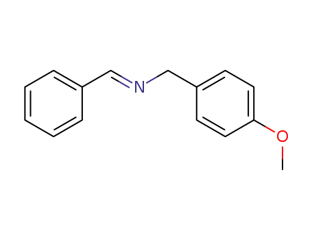 Molecular Structure of 206768-78-7 (Benzenemethanamine, 4-methoxy-N-(phenylmethylene)-, (E)-)