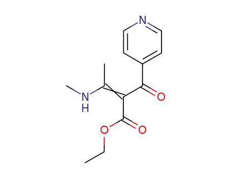 (E)-3-Methylamino-2-(pyridine-4-carbonyl)-but-2-enoic acid ethyl ester