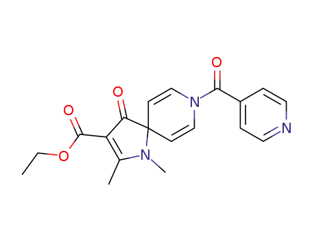 1,2-Dimethyl-4-oxo-8-(pyridine-4-carbonyl)-1,8-diaza-spiro[4.5]deca-2,6,9-triene-3-carboxylic acid ethyl ester