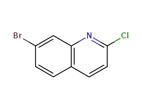 Molecular Structure of 99455-15-9 (7-BROMO-2-CHLORO-QUINOLINE)
