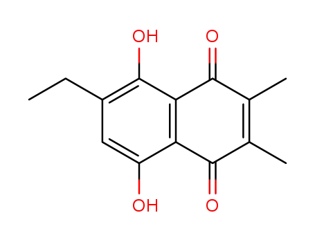 5,8-dihydroxy-2,3-dimethyl-6-ethyl-1,4-naphthoquinone