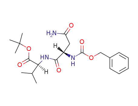 Molecular Structure of 26061-17-6 (L-Valine, N-[(phenylmethoxy)carbonyl]-L-asparaginyl-, 1,1-dimethylethyl
ester)