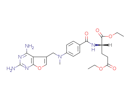 diethyl N-<4-pyrimidin-5-yl)methyl>methylamino>benzoyl>-L-glutamate