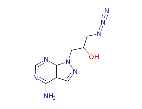 1-(4-Amino-pyrazolo[3,4-d]pyrimidin-1-yl)-3-azido-propan-2-ol
