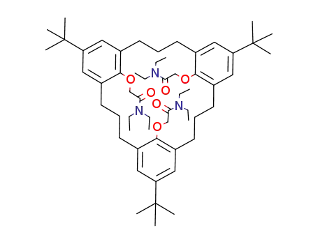 partial-cone-6,15,24-Tri-tert-butyl-9,18,27-tris<(N,N-diethylaminocarbonyl)methoxy><3.3.3>metacyclophane