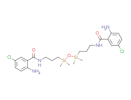 1,3-bis<3-(5-chloro-2-aminobenzamido)propyl>-1,1,3,3-tetramethyldisiloxane