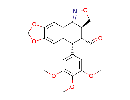 (3aS,4R,5R)-5-(3,4,5-Trimethoxy-phenyl)-3,3a,4,5-tetrahydro-2,7,9-trioxa-1-aza-dicyclopenta[a,g]naphthalene-4-carbaldehyde