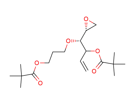(2R,3S,4RS)-1,2-epoxy-4-pivaloyloxy-3-(3-pivaloyloxypropoxy)-5-hexene