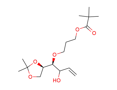 2,2-Dimethyl-propionic acid 3-[(S)-1-((R)-2,2-dimethyl-[1,3]dioxolan-4-yl)-2-hydroxy-but-3-enyloxy]-propyl ester