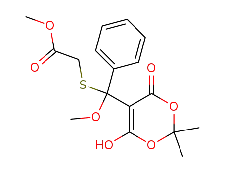 [(6-Hydroxy-2,2-dimethyl-4-oxo-4H-[1,3]dioxin-5-yl)-methoxy-phenyl-methylsulfanyl]-acetic acid methyl ester