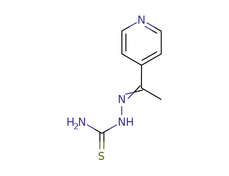 Molecular Structure of 3115-21-7 (Hydrazinecarbothioamide, 2-(1-(4-pyridinyl)ethylidene)- (9CI))