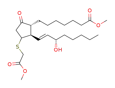 7-[(1R,2R)-2-((E)-(S)-3-Hydroxy-oct-1-enyl)-3-methoxycarbonylmethylsulfanyl-5-oxo-cyclopentyl]-heptanoic acid methyl ester