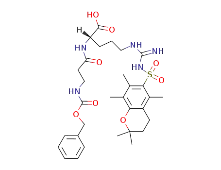 N-α-[N-(benzyloxycarbonyl)-β-alanyl]-N-(2,2,5,7,8-pentamethylchroman-6-sulfonyl)arginine