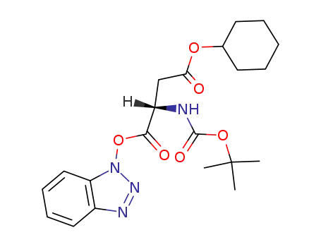2-tert-butoxycarbonylamino-succinic acid 1-benzotriazol-1-yl ester 4-cyclohexyl ester