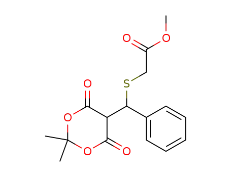 [(2,2-dimethyl-4,6-dioxo-[1,3]dioxan-5-yl)-phenyl-methylsulfanyl]-acetic acid methyl ester