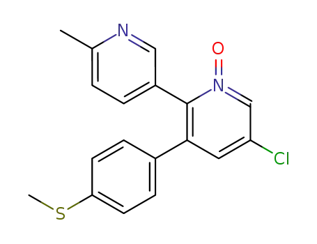 5-chloro-6'-methyl-3-(4-methylsulfanyl-phenyl)-[2,3']bipyridinyl 1-oxide