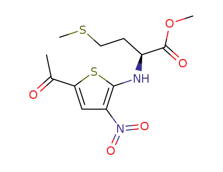 (2S)-methyl (5-acetyl-3-nitro-2-thienyl)aminomethylsulfanylethylacetate