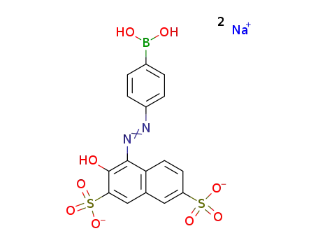 1-(4-boronophenylazo)-2-hydroxy-3,6-naphthalenedisulfonic acid disodium salt