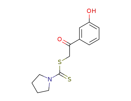 1-(3'-hydroxyphenyl)-2-(pyrrolidin-1-ylthiocarbonylthio)-1-ethanone