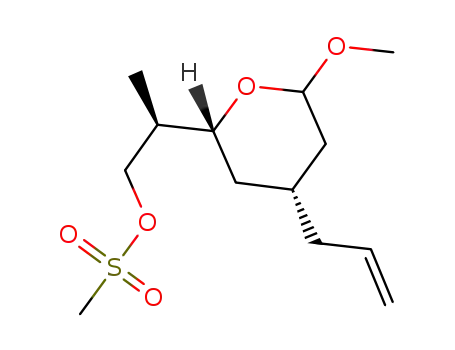 Methanesulfonic acid (R)-2-((2R,4R)-4-allyl-6-methoxy-tetrahydro-pyran-2-yl)-propyl ester
