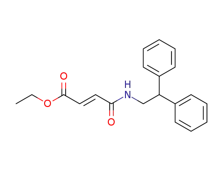 Molecular Structure of 573986-11-5 (2-Butenoic acid, 4-[(2,2-diphenylethyl)amino]-4-oxo-, ethyl ester, (2E)-)