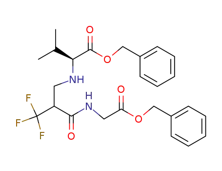 (S)-2-[2-(Benzyloxycarbonylmethyl-carbamoyl)-3,3,3-trifluoro-propylamino]-3-methyl-butyric acid benzyl ester