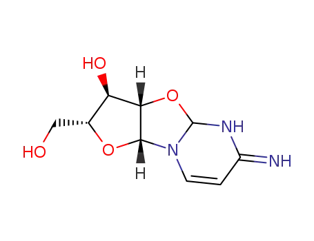 (2R,3R,3aS,9aR)-2-Hydroxymethyl-6-imino-2,3,3a,5,6,9a-hexahydro-4aH-furo[2',3':4,5]oxazolo[3,2-a]pyrimidin-3-ol