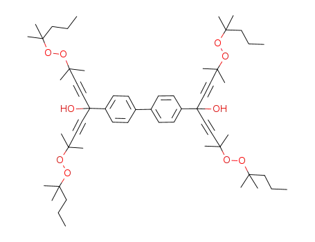 2,8-bis-(1,1-dimethyl-butylperoxy)-5-(4'-{4-(1,1-dimethyl-butylperoxy)-1-[3-(1,1-dimethyl-butylperoxy)-3-methyl-but-1-ynyl]-1-hydroxy-4-methyl-pent-2-ynyl}-biphenyl-4-yl)-2,8-dimethyl-nona-3,6-diyn-5-ol