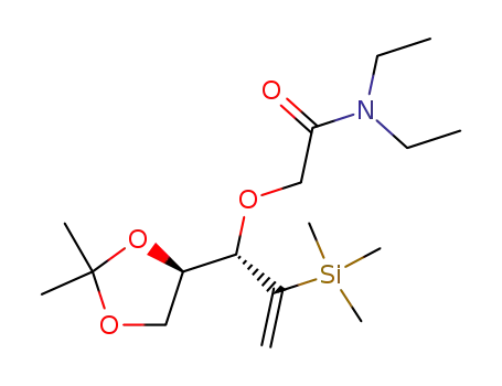 2-[1-(2,2-dimethyl-[1,3]dioxolan-4-yl)-2-trimethylsilanyl-allyloxy]-N,N-diethyl-acetamide
