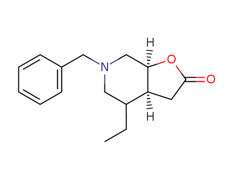 (1RS,5RS)-8-benzyl-6-ethyl-2-oxa-8-azabicyclo[3.4.0]nonan-3-one