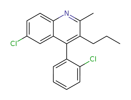6-chloro-4-(2-chloro-phenyl)-2-methyl-3-propyl-quinoline