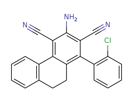 3-amino-1-(2-chlorophenyl)-9,10-dihydrophenanthrene-2,4-dicarbonitrile