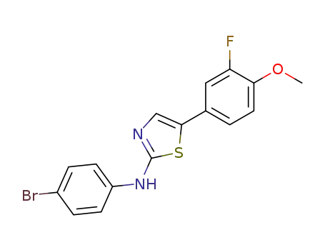 (4-bromo-phenyl)-[5-(3-fluoro-4-methoxy-phenyl)-thiazol-2-yl]-amine