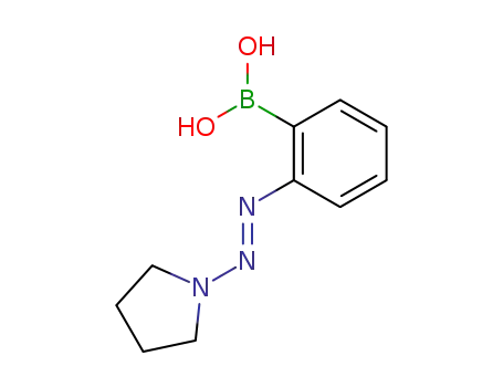 (E)-(2-(pyrrolidin-1-yldiazenyl)phenyl)boronic acid