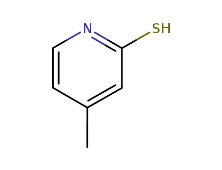 Molecular Structure of 18368-65-5 (2-Mercapto-4-methylpyridine)