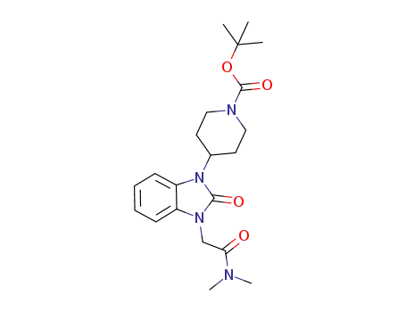 4-(3-dimethylcarbamoylmethyl-2-oxo-2,3-dihydro-benzimidazol-1-yl)-piperidine-1-carboxylic acid tert-butyl ester