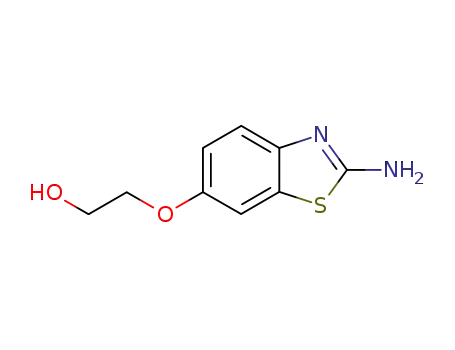 Molecular Structure of 73532-98-6 (Ethanol, 2-[(2-amino-6-benzothiazolyl)oxy]- (9CI))